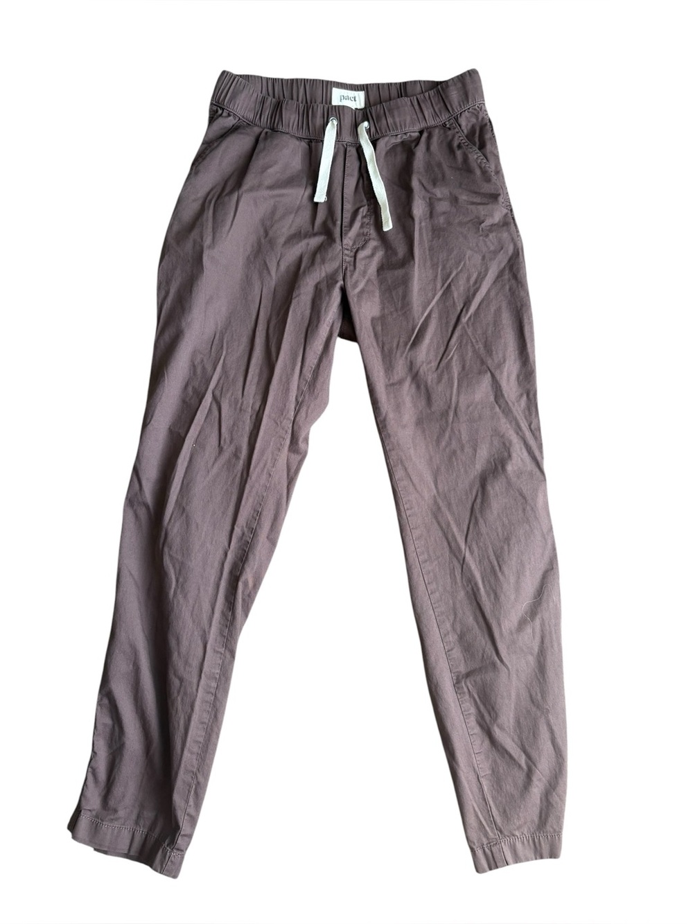 Pact
Pact Organic Brushed Twill straight leg size small.